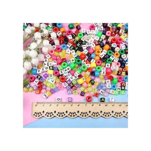 TOAOB 1200 cuentas de letras para pulseras 4 colores_6