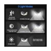 TMANGO Luces solares para exteriores 100 LED3 modos de_3