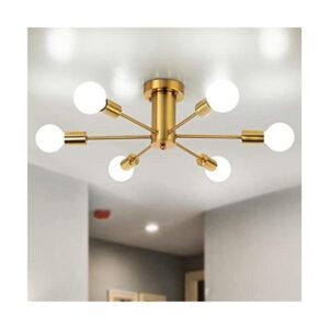 TMMAYSUN Lámpara de techo semiempotrada 6 luces modernas_1