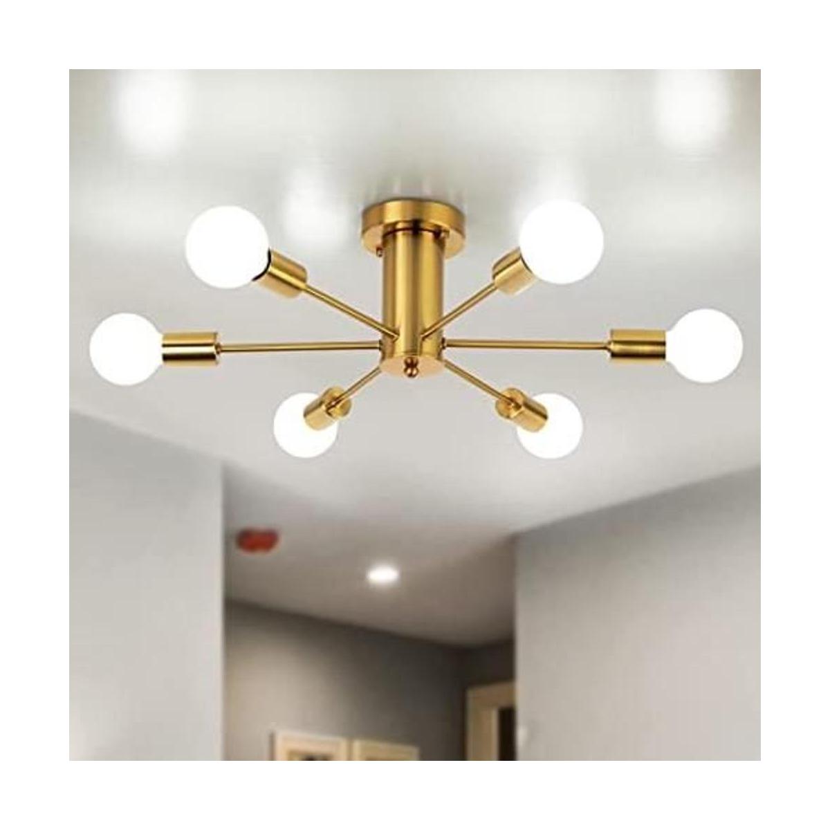 TMMAYSUN Lámpara de techo semiempotrada 6 luces modernas