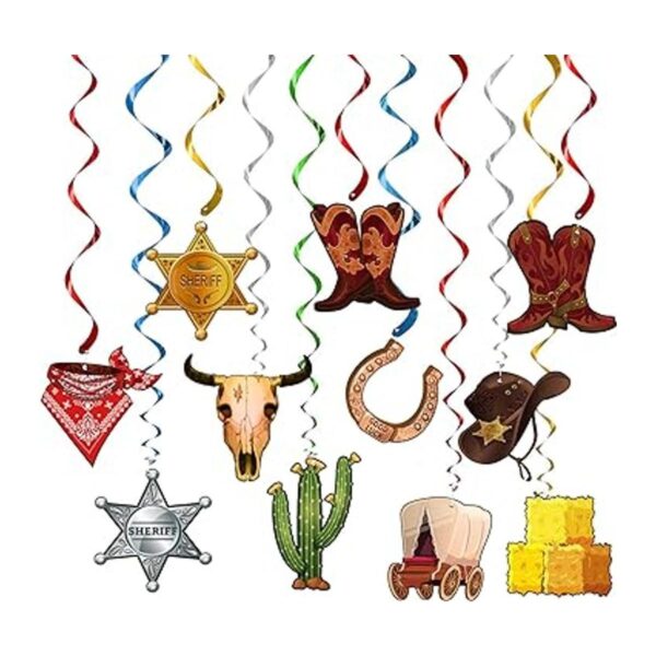 TMCCE Decoración de fiesta de vaquero occidental diseño_2