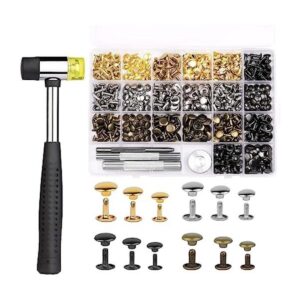 TLKKUE 240 Set Rivets for Leather 3 Sizes Double Cap_1