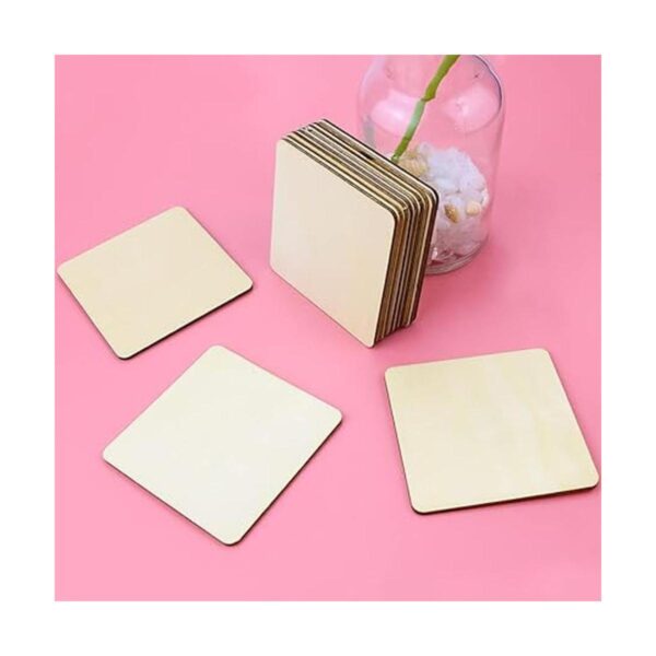 TKOnline 100 piezas de madera sin terminar 3 x 3