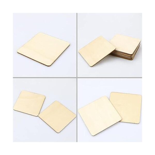 TKOnline 100 piezas de madera sin terminar 3 x 3