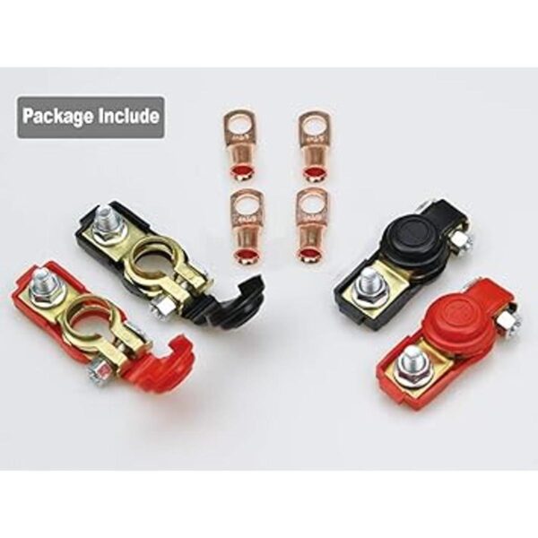 TKDMR 2 pares de abrazaderas para terminales de cables de_2