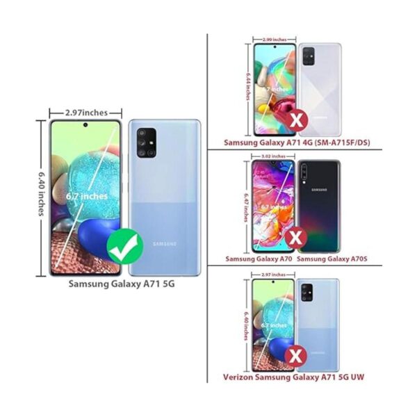 TJS Funda compatible con Samsung Galaxy A71 5G con_2