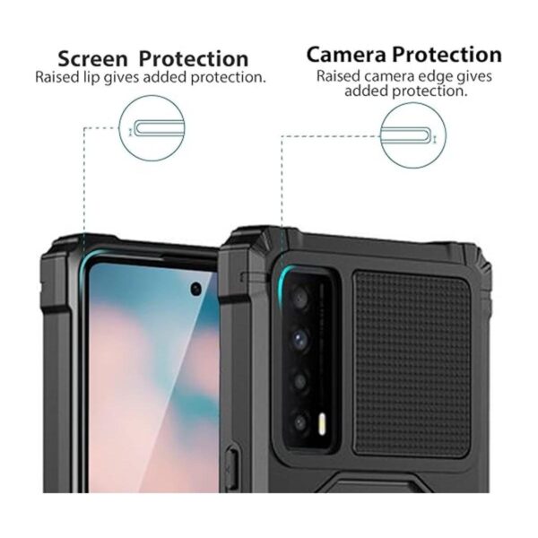 TJS Funda para TCL Stylus 5G 2022 con protector de_4