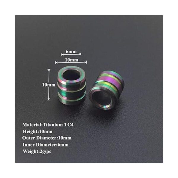 TITINK titanio Ti cuchillo Lanyard Bead EDC 550 Paracord