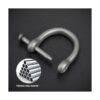 TISUR Anillos en D de titanio con grillete de tornillo_3