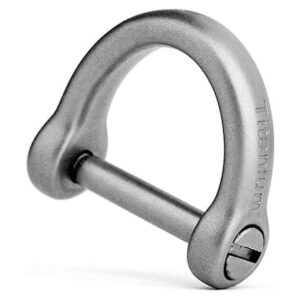 TISUR Anillos en D de titanio con grillete de tornillo_1