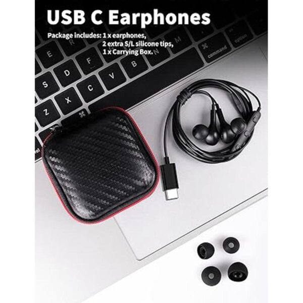 TITACUTE Auriculares USB C para Samsung S21 S20 FE S22 A53_6