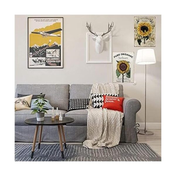 TISOSO Pure Organic Girasol Seeds Metal Tin Sign Vintage_3