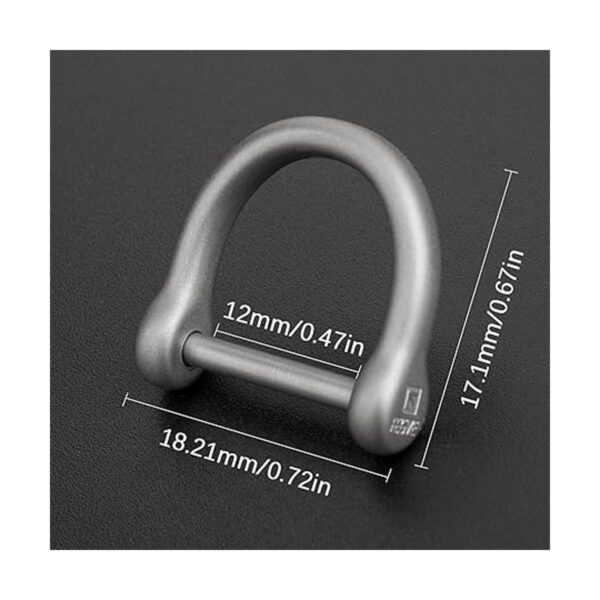 TISUR Anillos en D de titanio con grillete de tornillo_2