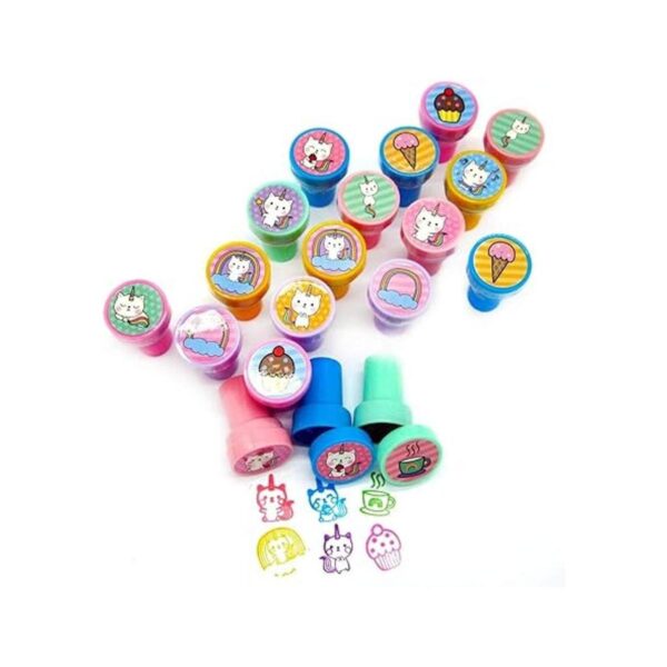 TINYMILLS 24 sellos de unicornio de gatito para niños_2