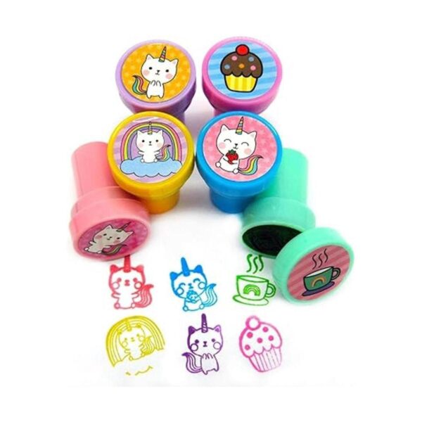 TINYMILLS 24 sellos de unicornio de gatito para niños_3