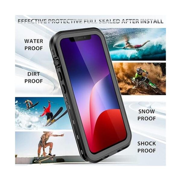 Funda impermeable para iPhone 13 protector de pantalla_3