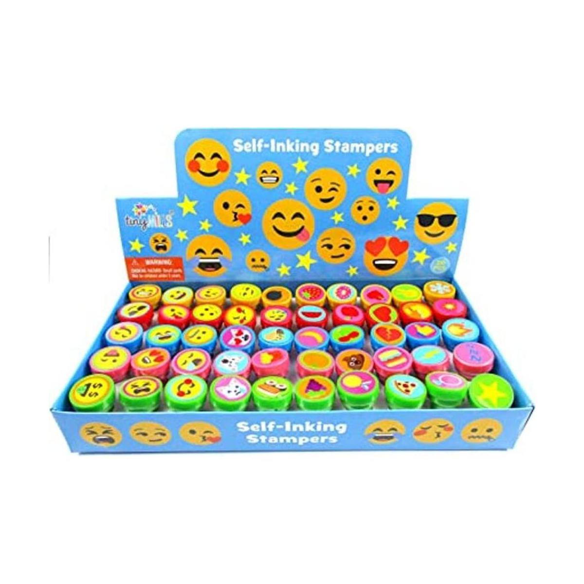 Tiny Mills 50 sellos surtidos de emoji para niños 50