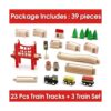 Tiny Land Juego de tren de madera para niños pequeños 39_2