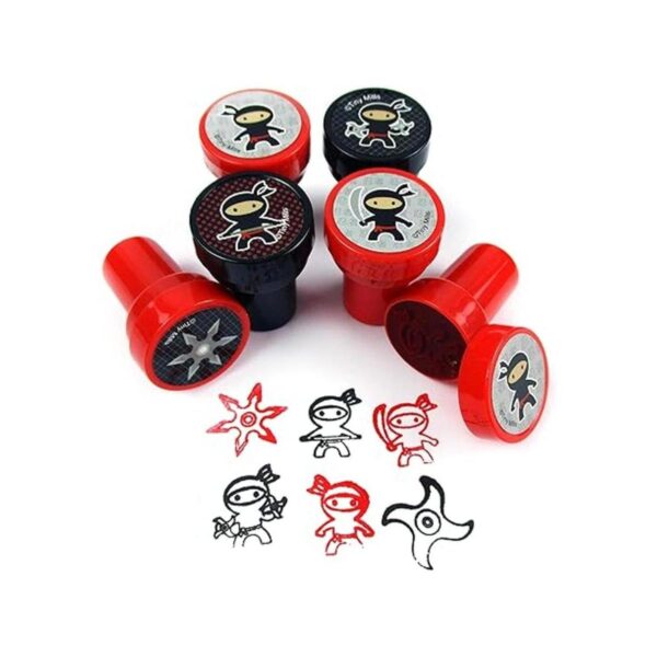 TINYMILLS 24 piezas Ninjas sellos para niños_2