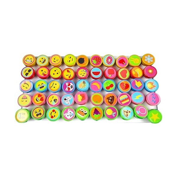 Tiny Mills 50 sellos surtidos de emoji para niños 50_3