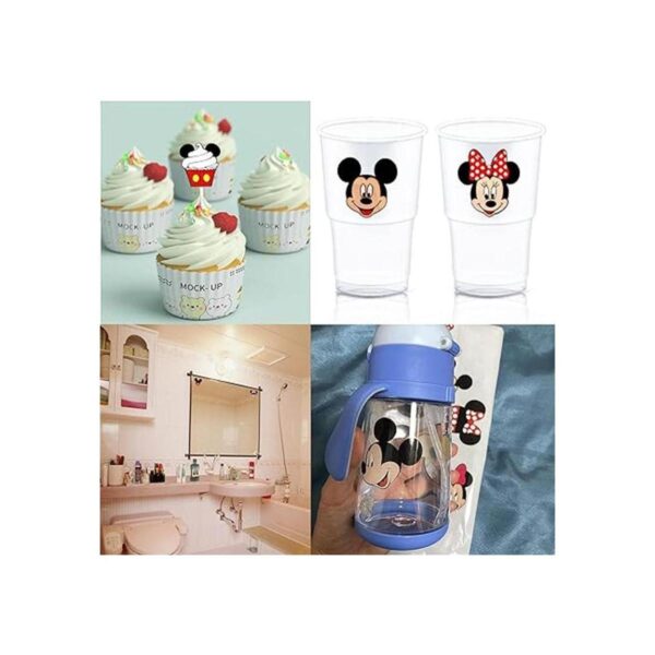 TINGYI Calcomanías de Mickey Mouse 60 calcomanías de PVC_4