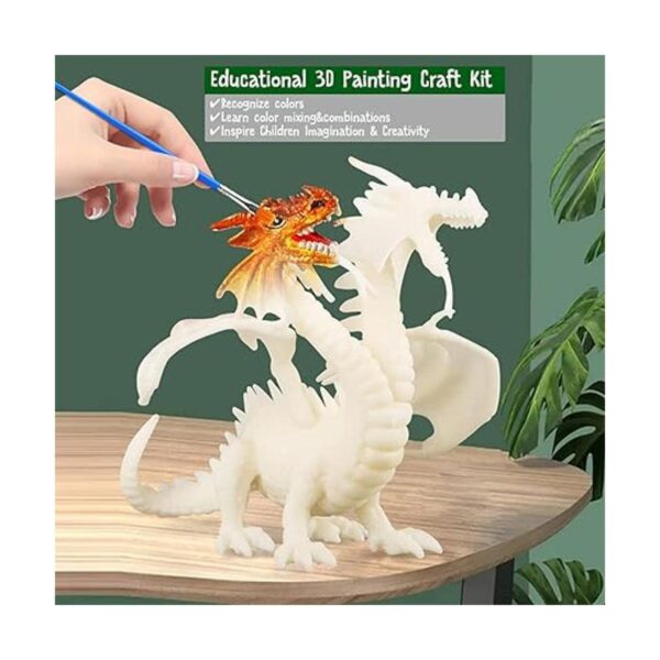 Artesanía para niños juguetes de pintura de dragón 3D con
