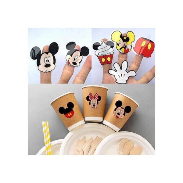 TINGYI Calcomanías de Mickey Mouse 60 calcomanías de PVC_2