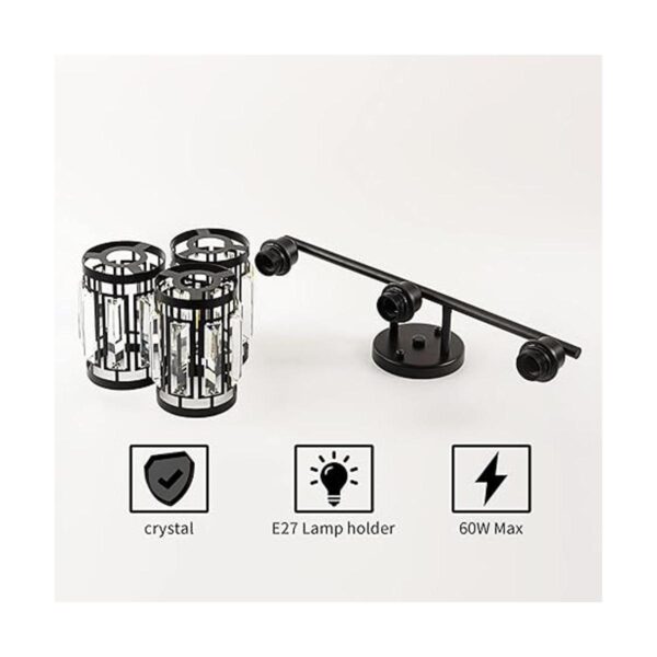 Larootsi Elegant Vanity Lights 3 Light Wall Lighting_2