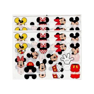 TINGYI Calcomanías de Mickey Mouse 60 calcomanías de PVC_1