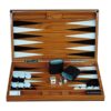 Juego de tablero de Backgammon de madera lacada de 18.0 in_1