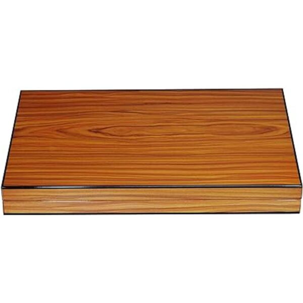 Juego de tablero de Backgammon de madera lacada de 18.0 in_4