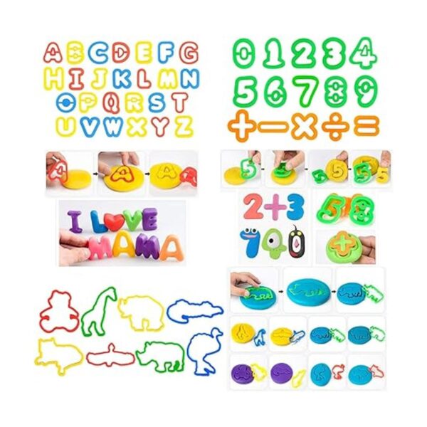 Juego de 77 herramientas de masa para niños accesorios de_5