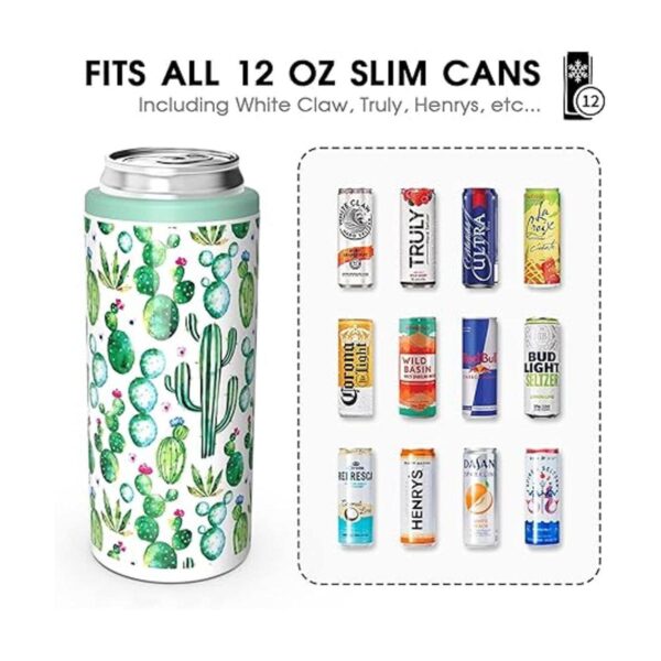 TILUCK Skinny Enfriador de latas para cerveza delgada y_3