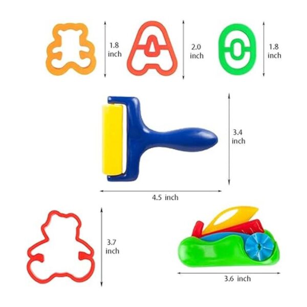 Juego de 77 herramientas de masa para niños accesorios de_6