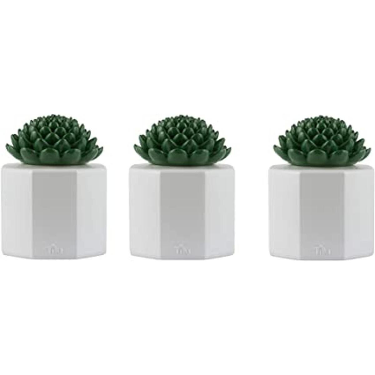 TIKI Brand Paquete de 3 antorchas de mesa de cristal para