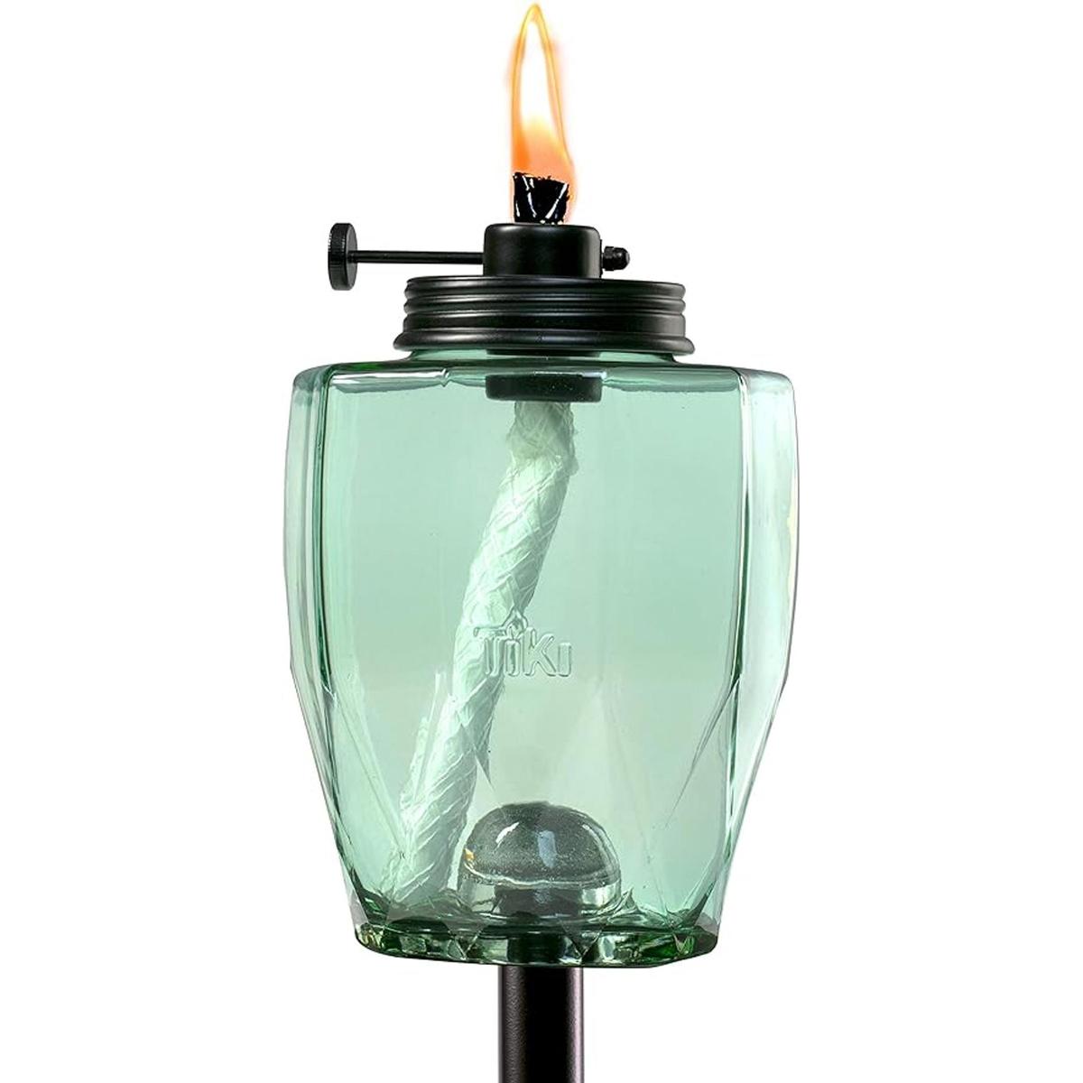 TIKI Antorcha ajustable de la llama de la marca vidrio