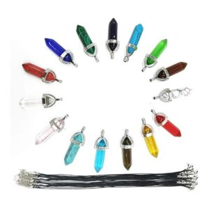 TIHOOD 30PCSSet DIY Bullet Shape Healing Pointed Chakra_1