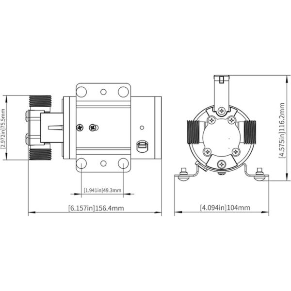 TIGEROAR Bomba de transferencia de agua de 12 V CC 330