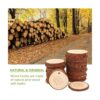 TICIOSH Juego de 50 piezas de cortes madera natural de
