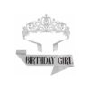 Banda y tiara de cumpleaños para mujer LETSCARE Banda de_1