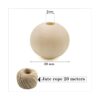 THYSSEN 1000 cuentas de madera de 0.787 in para_2