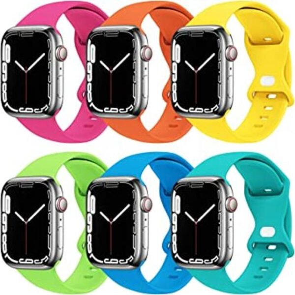 THWALK Paquete de 6 correas compatibles con Apple Watch de_1