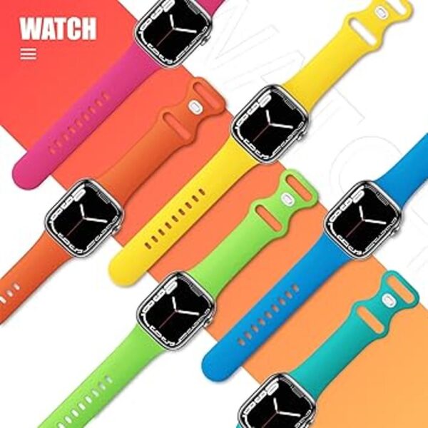 THWALK Paquete de 6 correas compatibles con Apple Watch de_2