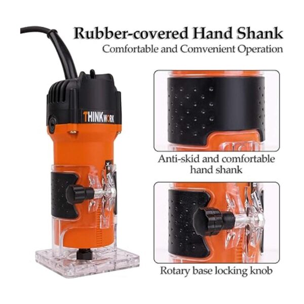 THINKWORK Fresadora compacta 6.5Amp 1.25 HP kit de