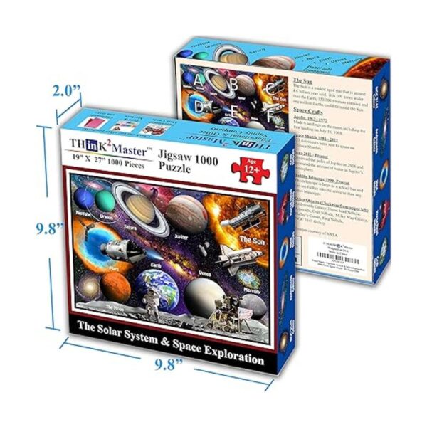Think2Master Rompecabezas de 1000 piezas con sistema solar_3