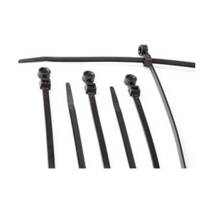 Bridas de cremallera de nailon negro de 7.0 in Fuerte