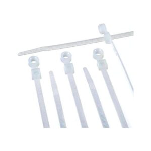 Bridas de cremallera de nailon blanco de 7.0 in Fuerte