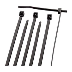 Corbatas de nailon negro de 14 pulgadas fuerte lazo de