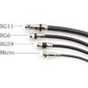 Cable coaxial de compresión Paquete de 10 Conector_2