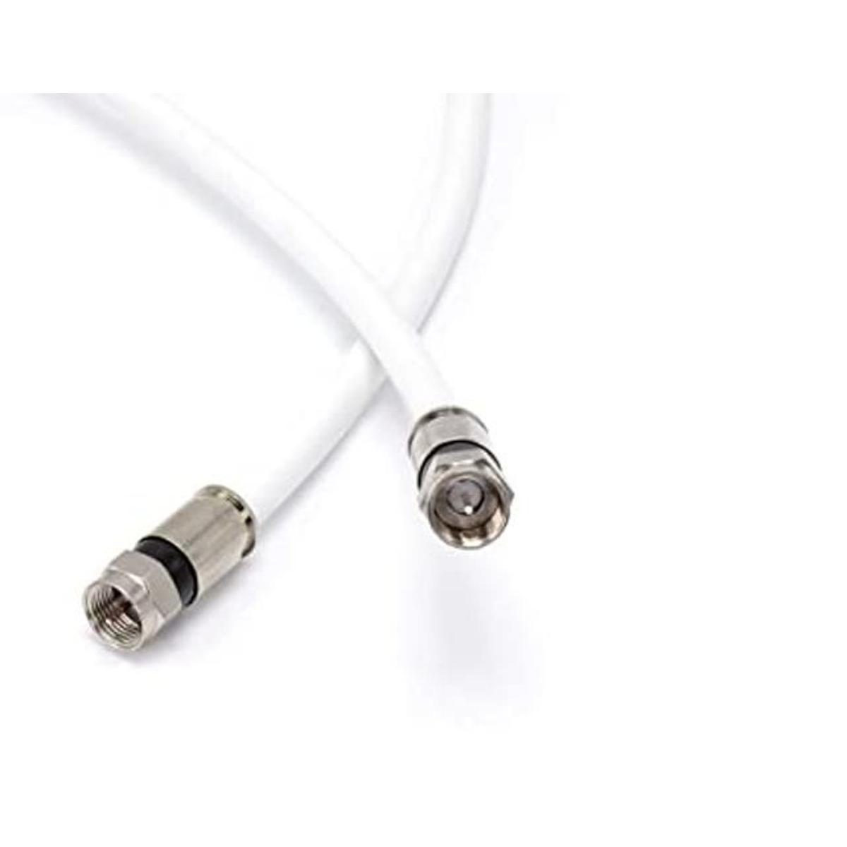 Cable coaxial RG6 de CIMPLE CO color blanco fabricado en